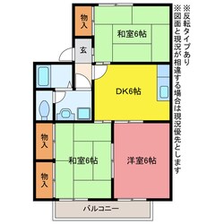 セジュール東曙の物件間取画像